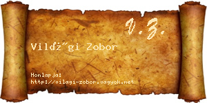 Világi Zobor névjegykártya